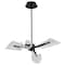 Nuvo Sedona, 27 Inch 4 Light LED Chandelier, Matte Black, Silk Screened Acrylic Lens 62/2283 - alternate 2